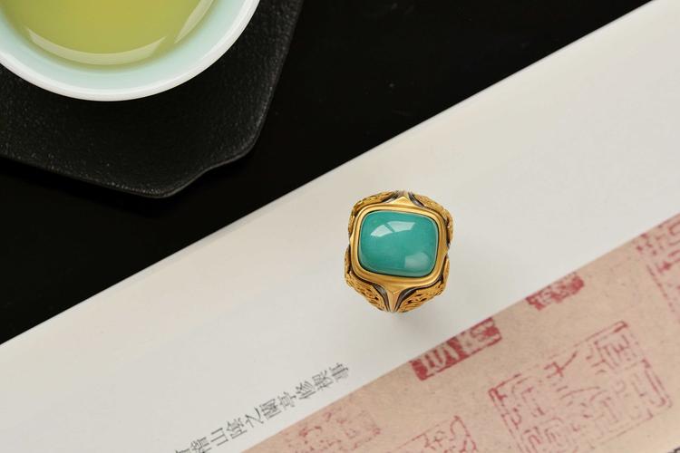 设计师作品|绿松石兽面戒指