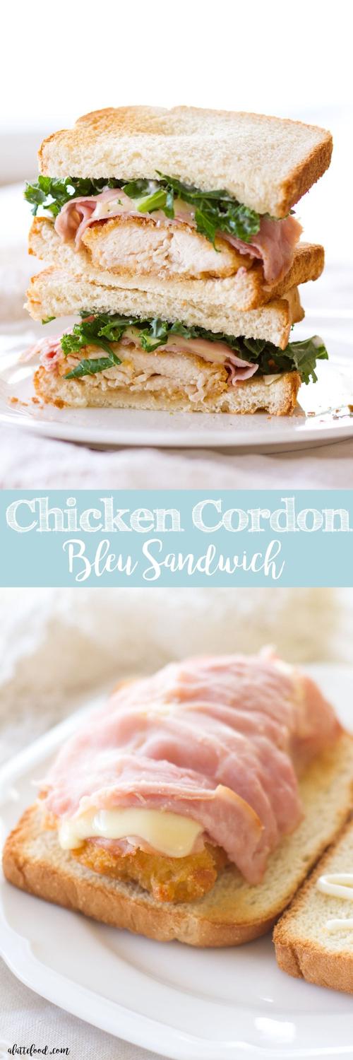 chicken cordon bleu sandwich
