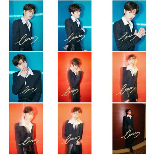 nine percent蔡徐坤签名照 亲笔签名 星光大赏6寸签名