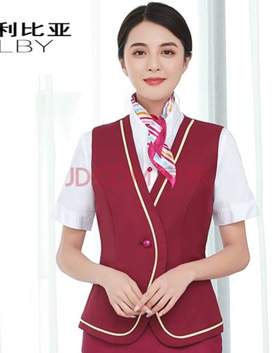 新款高铁动车制服女铁路乘务员工作服秋套装酒店美容院复谐号 玫红色