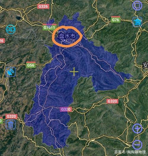 六盘水市区在辖区的地理位置
