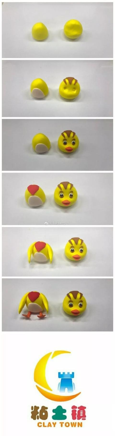 萌鸡小队的小鸡你也能做成彩泥手工,比动画片里的还要