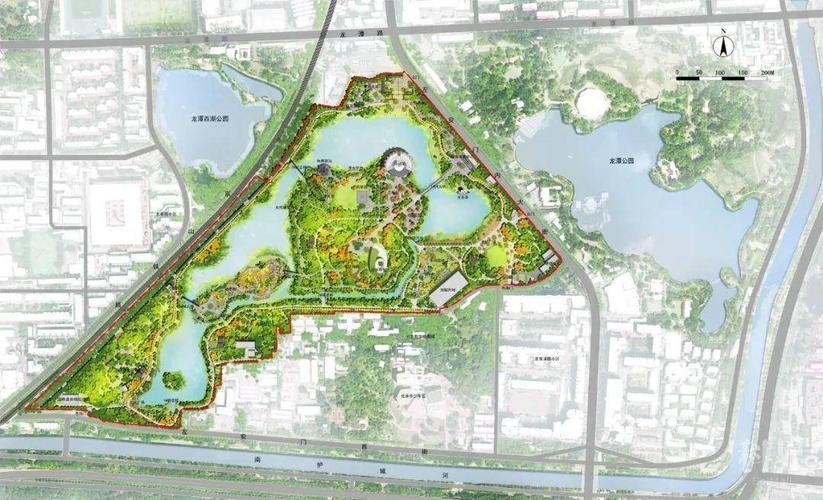 龙潭中湖公园景观改造 / 中国院作品 ▲改造方案总平面图 历史文化