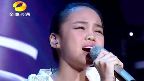 11岁天籁汤晶锦演绎别样《海阔天空》赞赞赞
