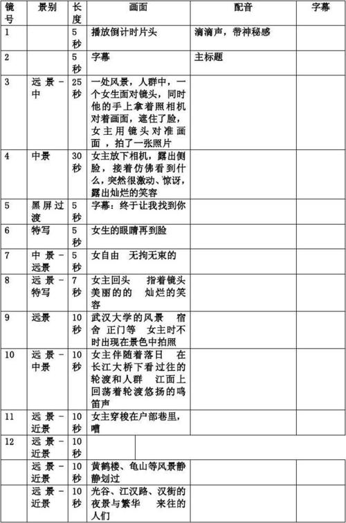 广告片脚本