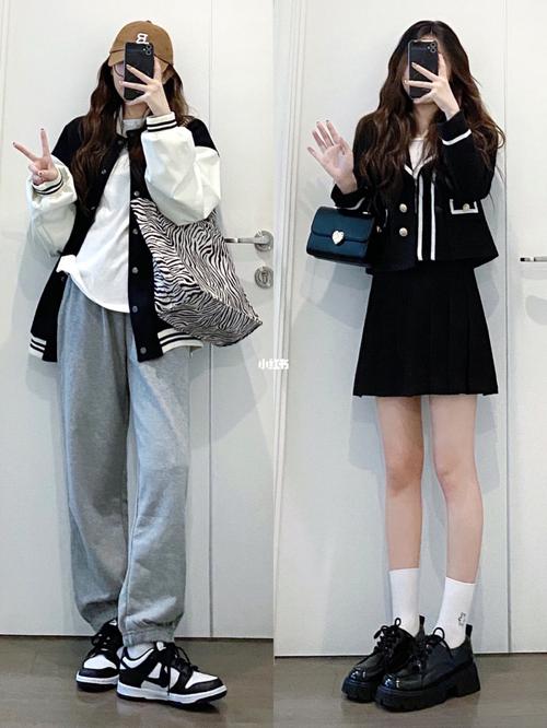 韩系学院风套装_穿搭_韩系