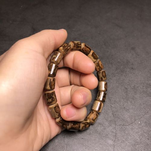 文玩小梅鹿竹手眼睛花纹老梅鹿手串佛珠竹子手串手串