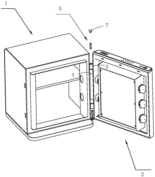 一种具有门体开启角度限位功能的保险箱
