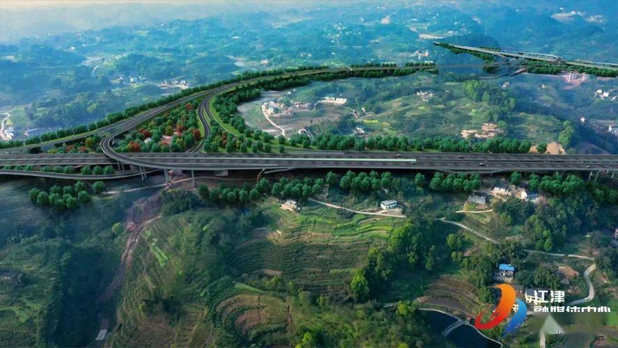 朱杨互通江泸北线高速公路预计2023年底建成通车通车后江津至泸州总