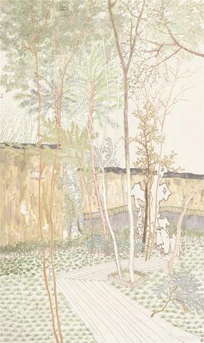 陈俊何  园林遗韵  山东  145×210cm