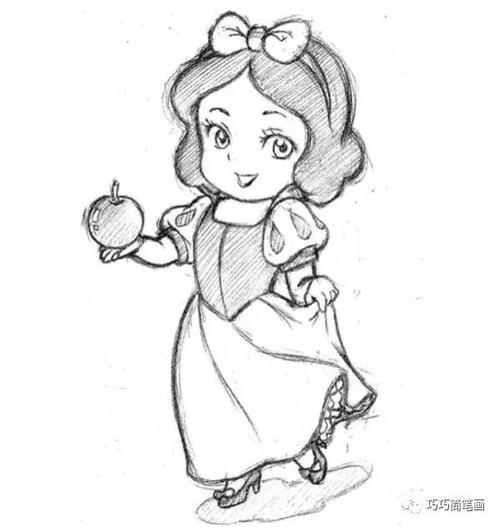 卡通版童话人物简笔画