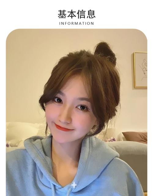 八字假刘海假发女自然隐形无痕中分法式两侧斜刘海网红发际线贴片