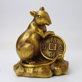 古铜官 纯铜家居蛇摆件十二生肖蛇年吉祥物招财家居工艺品装饰礼.