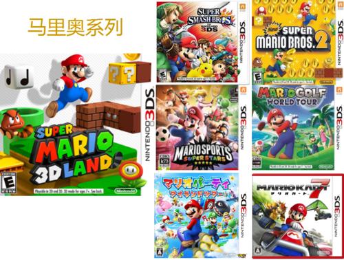 3ds马里奥3d大陆兄弟2v大陆7聚会高尔夫超级明星任天堂大乱