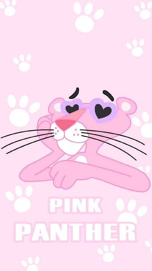 可爱粉红豹卡通图片手机壁纸