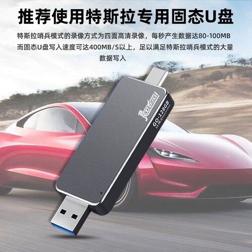 tesla特斯拉行车记录仪u盘128g 哨兵模式 专用model3优盘车载配件sxy