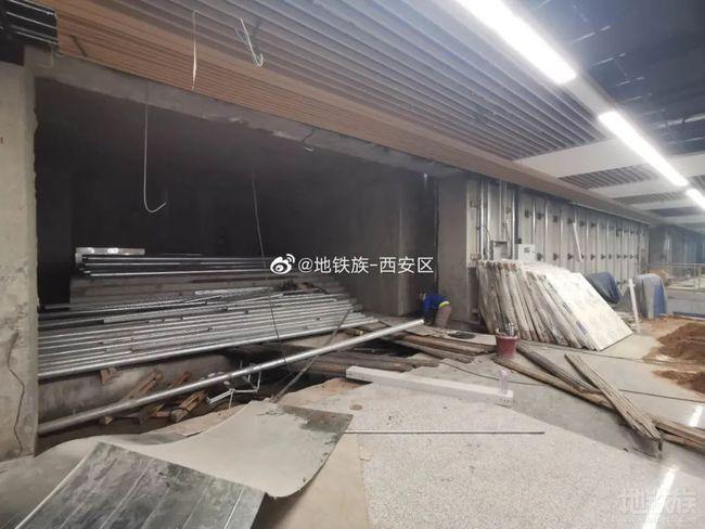 西安地铁9号(临潼)线纺织城地铁站曝光!