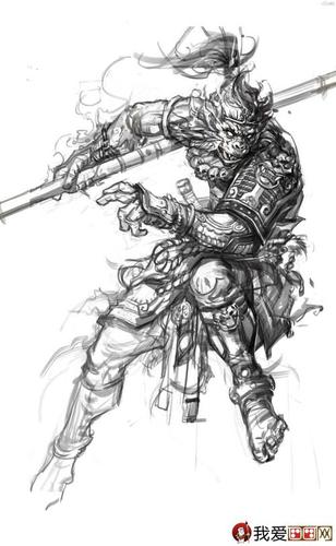 孙悟空大闹天宫插画教程齐天大圣大闹天宫画法图文