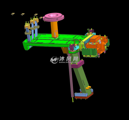经典前模斜顶结构模具