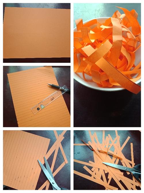 嵩阳中心幼儿园中三班2月5日网上教学剪纸活动《面条》