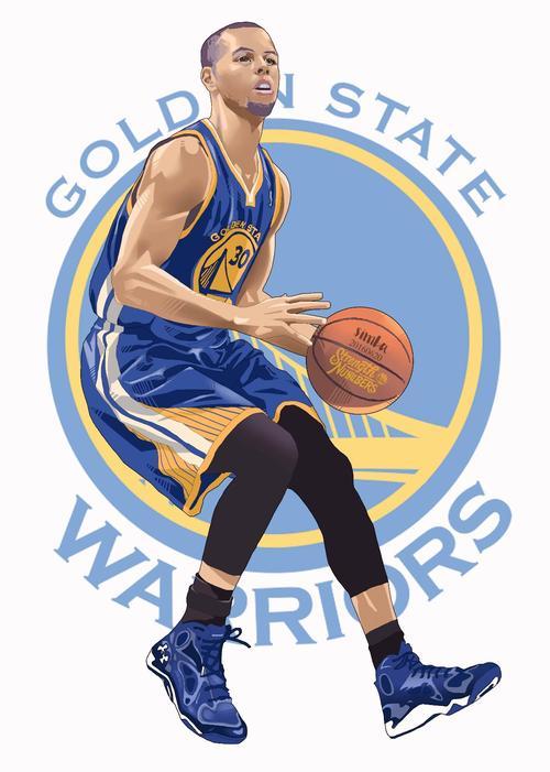 求nba球星斯蒂芬库里的高清海报图