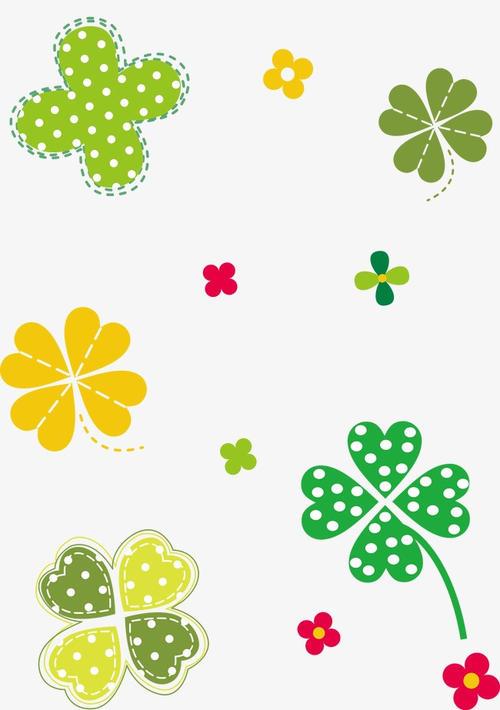 幸运四叶草简笔画