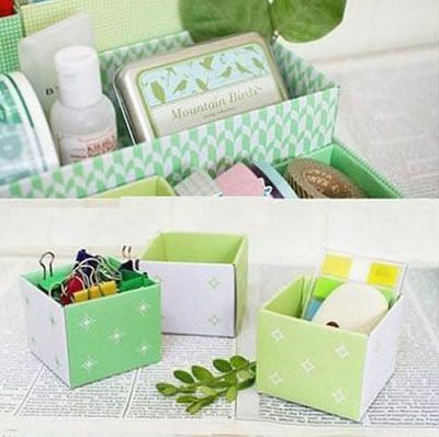 废品手工制作简单好做的收纳盒步骤图解(图文教程)