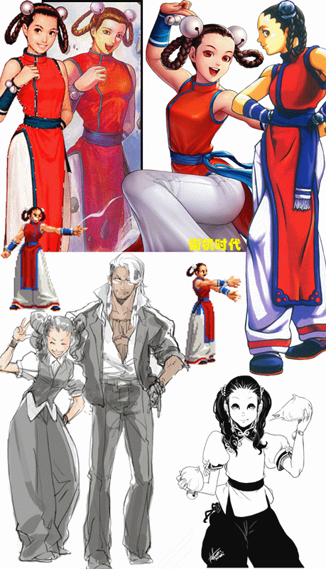 《拳皇》人气超高的女性格斗家们,总会在同人作品中占有一席之地