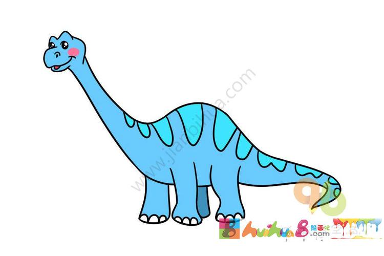 长脖子梁龙简笔画步骤图一步一步教你画雷龙简笔画一步一步教你画