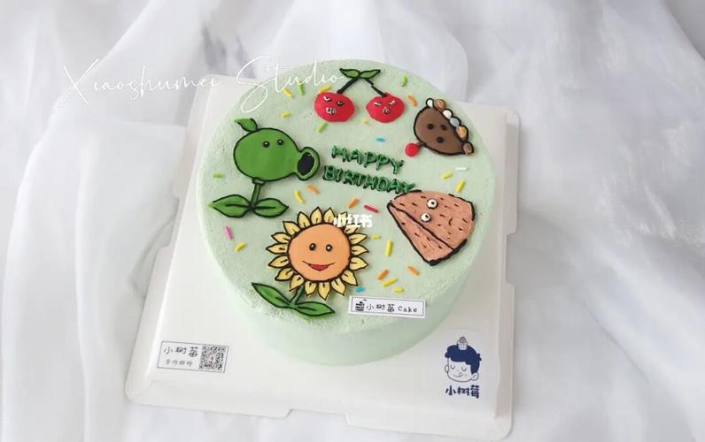 植物大战僵尸手绘蛋糕_蛋糕_手绘_生日蛋糕_生日蛋糕晒一晒_美食_美食
