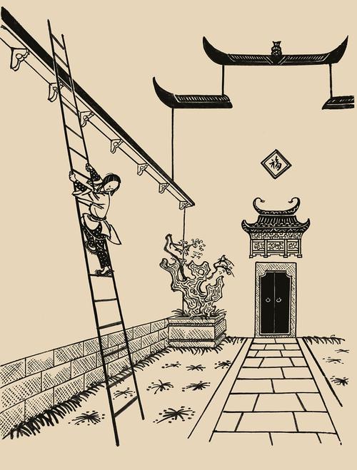 《神笔马良七》   35.5x27cm 1954至1955年