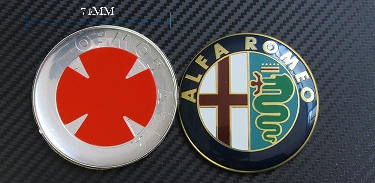 alfa romeo 阿尔法罗密欧车标 改装标 前后标 74mm