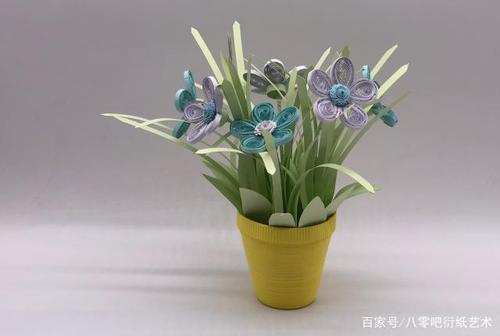 教你手工制作衍纸立体花盆,让你宅在家中享受手工的快乐哟!