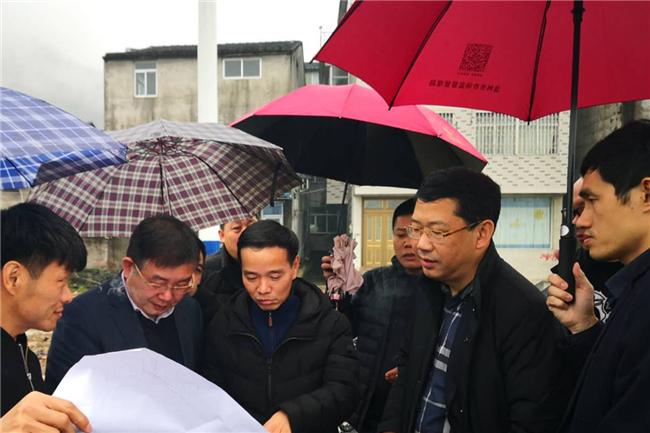 区委常委黄建春督查潘桥,梧田片区市政交通道路建设