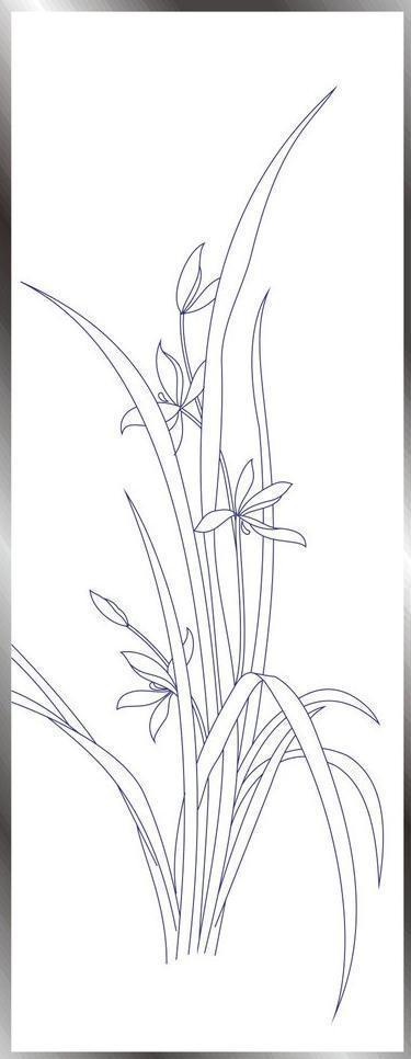 兰花简笔画法分享展示兰花简笔画兰花简笔画图片