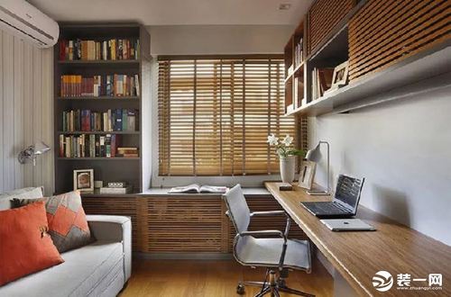 83平米小户型三居室日式书房装修图片