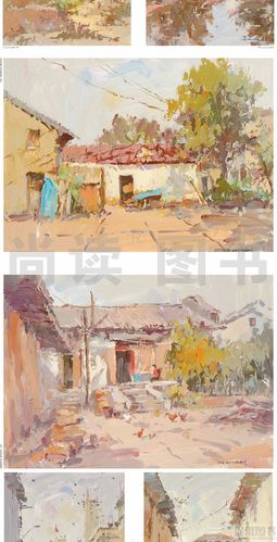 水粉画色彩基础知识色稿色调冷暖调练习大师色彩风景场景范画临摹写生