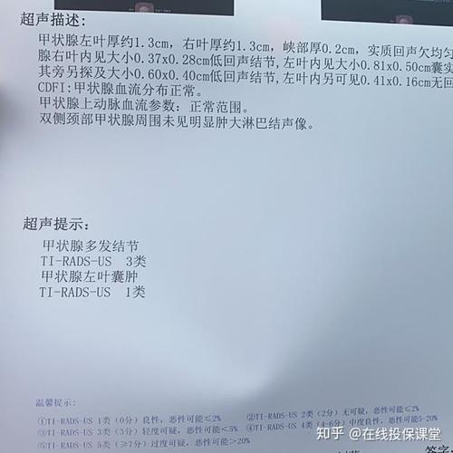 实例分享甲状腺结节4级标体承保