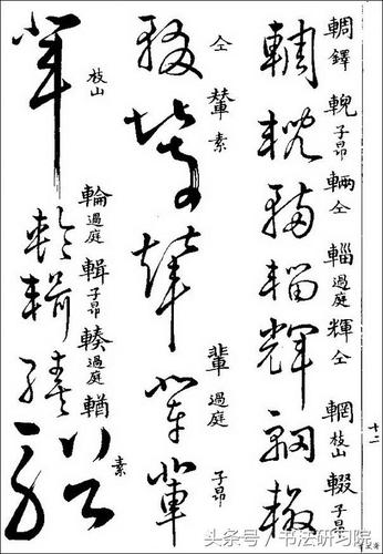 草字汇清代草书字典下