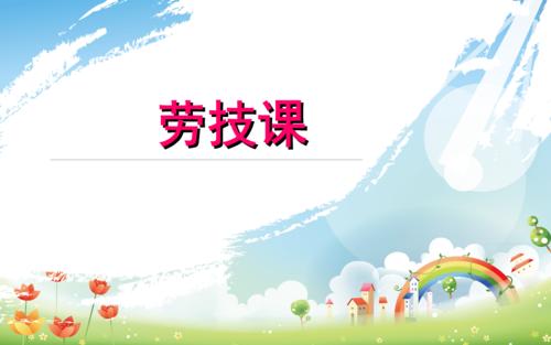 劳技课第一课知识内容ppt