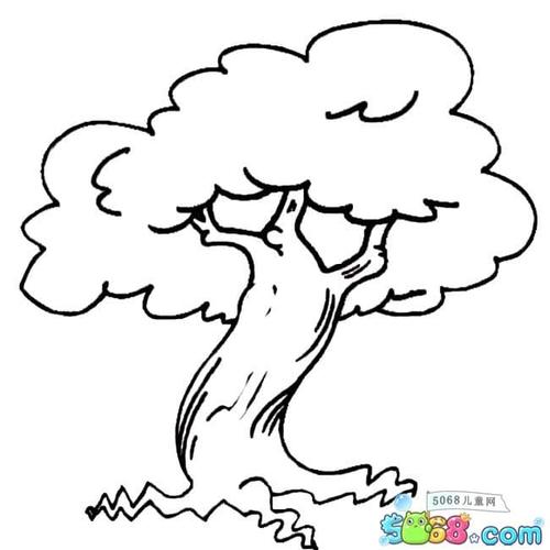 画一棵树的简笔画-茂盛的树