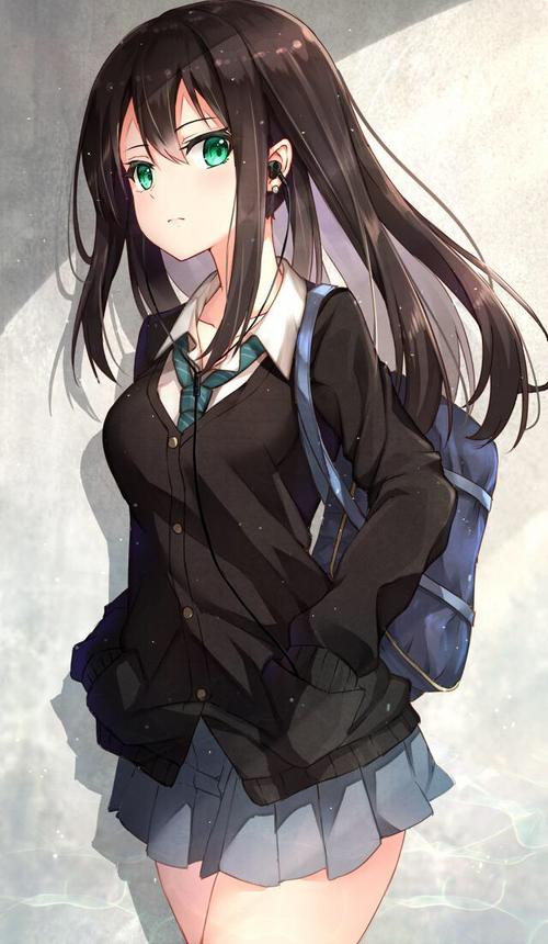 二次元的黑长直美少女