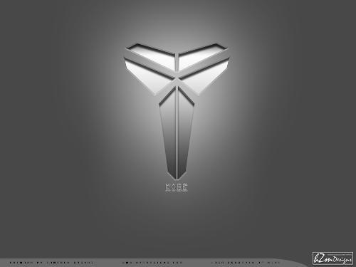 求科比曼巴标志,黑底白色标志.发我1080p当壁纸