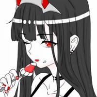 丧女头像黑白 动漫有点恐怖的丧气女生头像【点击鼠标右键下载】