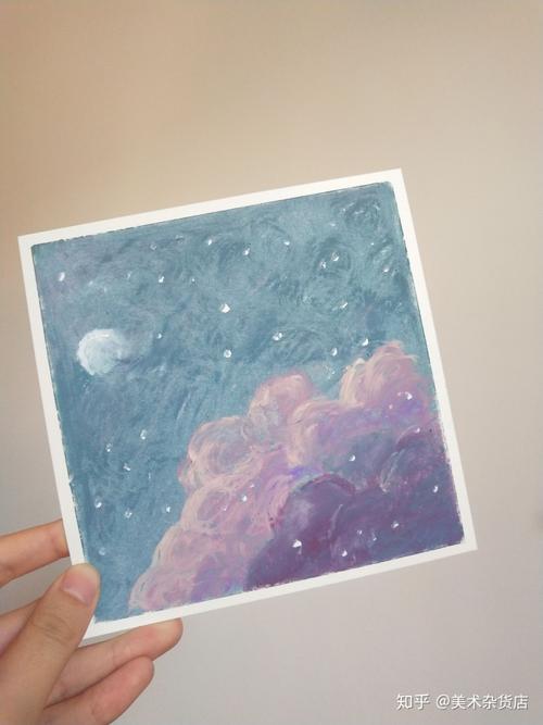 油画棒星空绘画教程