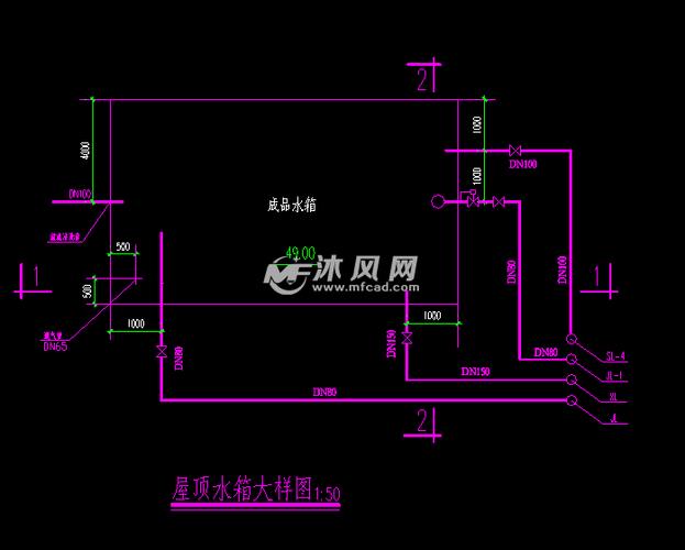 湘潭某学院图书馆给排水图纸