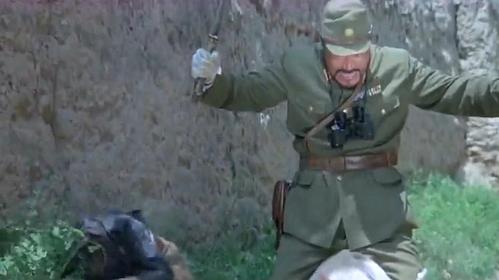 举起手来:鬼子军官骑猪打仗!这部电影最搞笑的一段了!