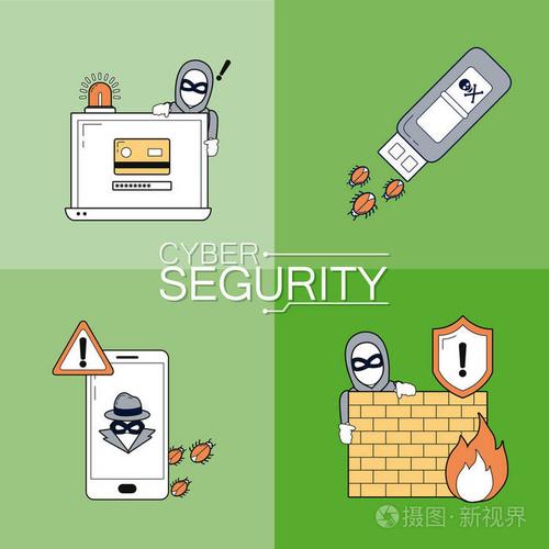 网络安全图标插画-正版商用图片18uc5p-摄图新视界