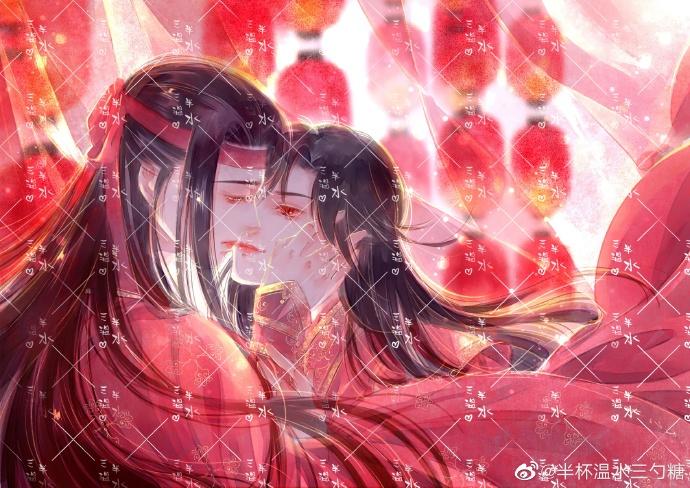 蓝忘机魏无羡天生一对# 终于凑齐大婚九宫格啦 祝福这对新人