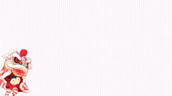 八张梅花灯笼新年主题ppt背景图片